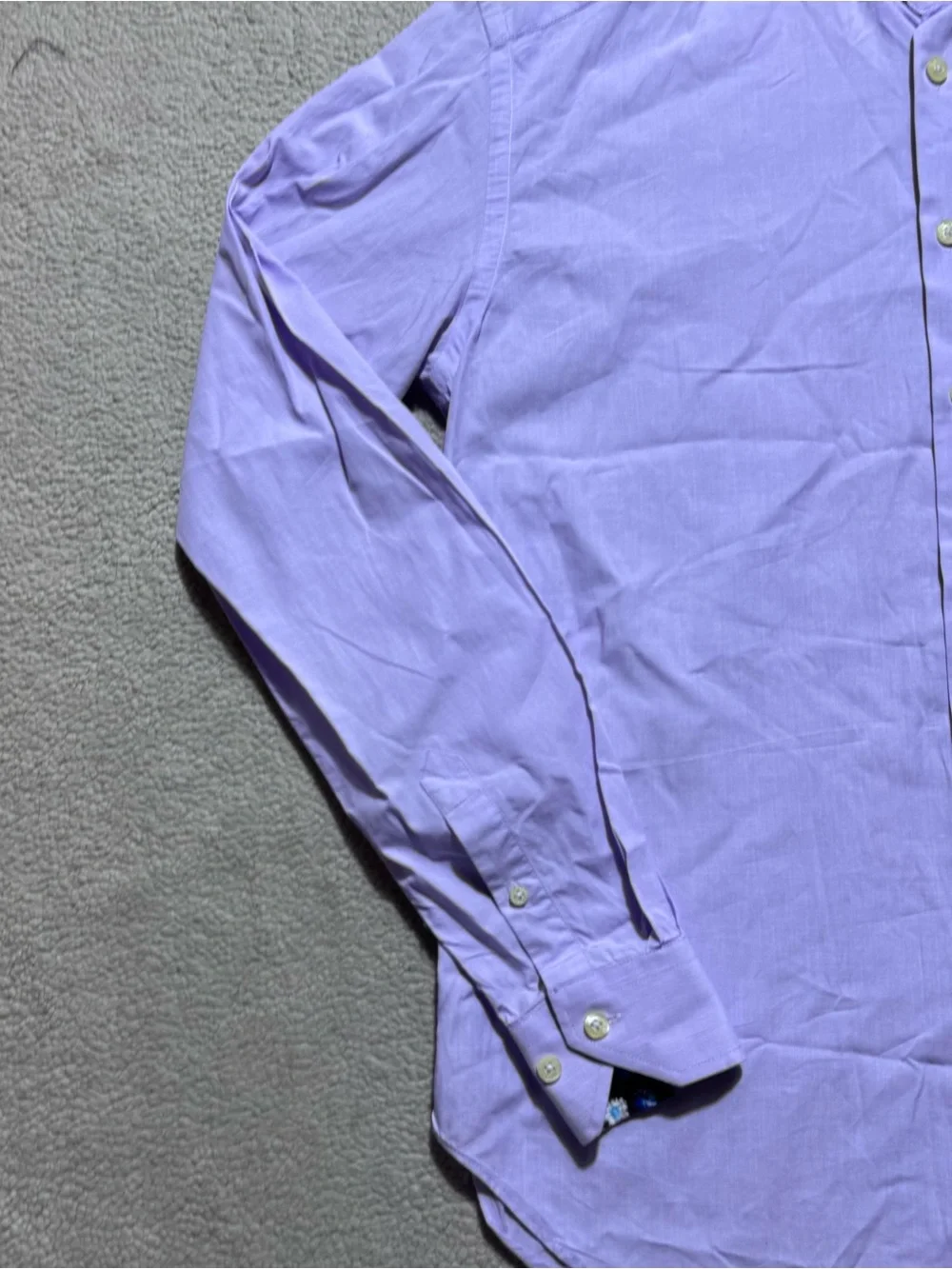 Nodus Shirt Mens 15/40 Light Blue Button-Up Dress Shirt Collared Office Work Tee